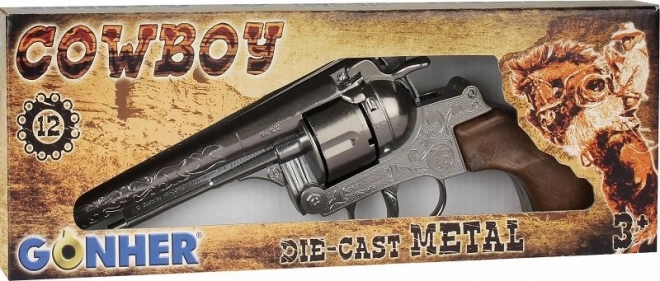 Metall Cowboy Revolver 12 Schuss