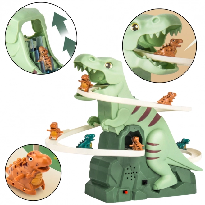 Dinosaurier-Kletter- und Rutschenbahn Spielzeug