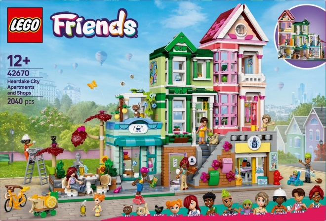 Lego Friends Herzseestadt Wohnungen und Geschäfte