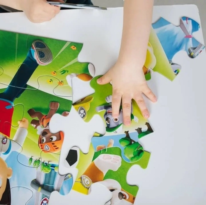 Beidseitiges Puzzle Paw Patrol: Chase, Marshall und Skye Baby Maxi