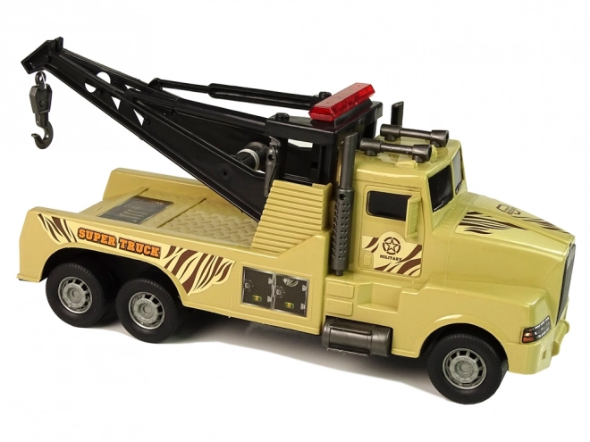 Autoabschleppwagen Pannenhilfe 1:10 – Seil Militär Braun