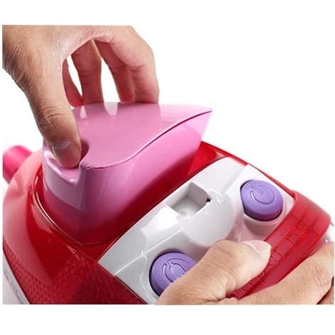 Kinderstaubsauger mit Saugfunktion in Rosa