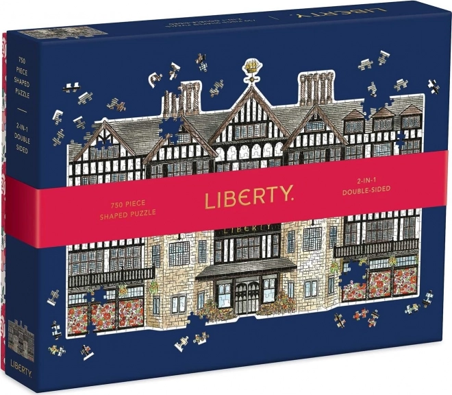 Beidseitiges Puzzle Liberty London Tudor Gebäude 750 Teile
