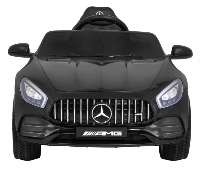 Mercedes Benz GT Batterie für Kinder Schwarz + Fernbedienung + langsamer Start + MP3 LED