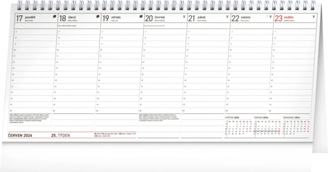 Planungstischkalender Steuer 2024