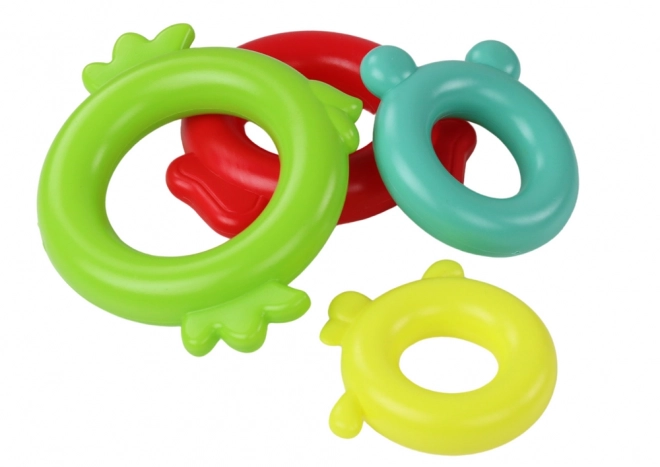 Bunte Giraffen-Stapelspiel 13 Ringe