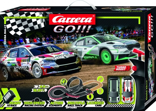 Carrera GO Autorennbahn Škoda Rally 4,9 m