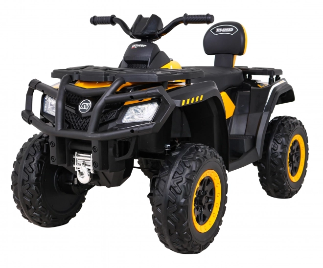 Quad XT-Speed für Kinder Gelb + 4x4 + EVA + langsamer Start + Radio MP3 + LED-Diode