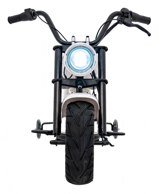 Motorrad Chopper Warrior Weiß