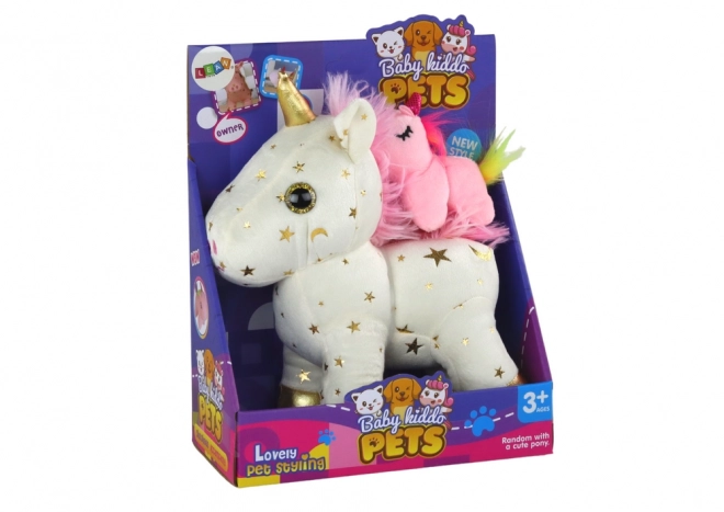 Einschlafhilfe Plüsch Einhorn mit Schlaflied Set