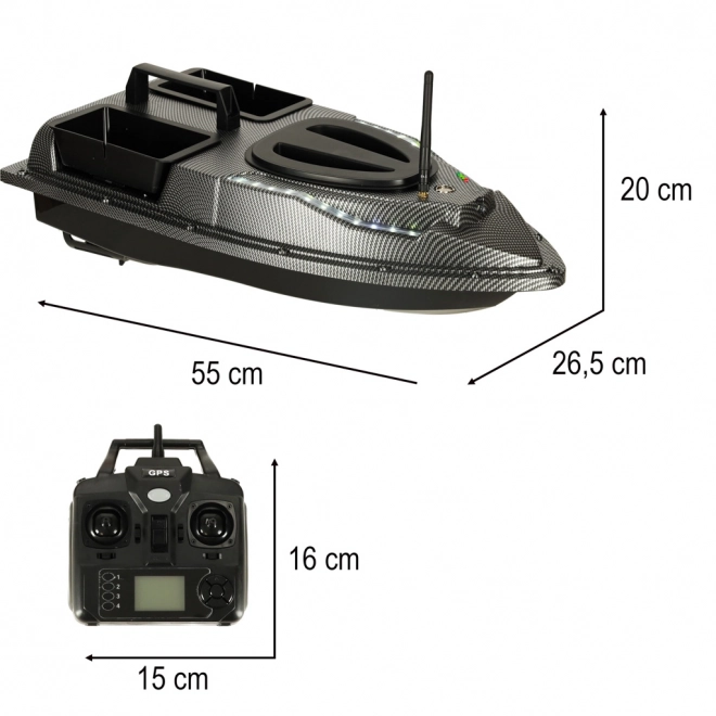 Zanętnik mit Fernbedienung und GPS Flytec V900