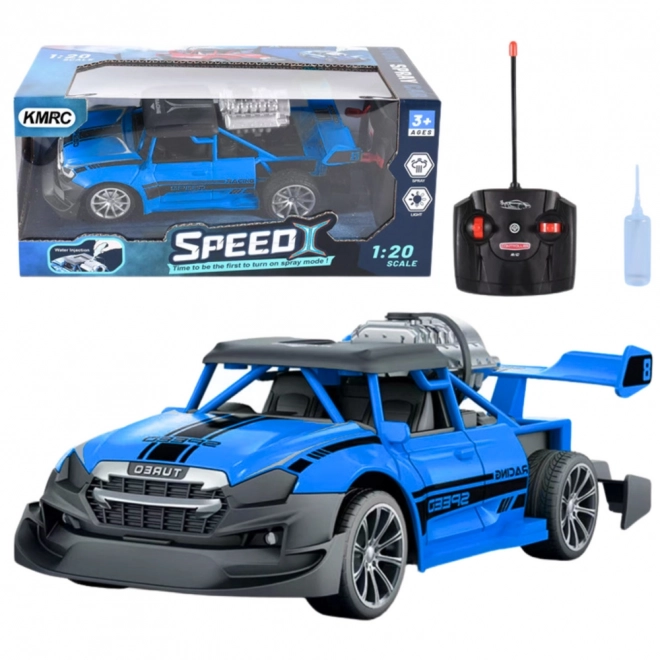 Ferngesteuertes Auto mit Rauchfunktion Blau 1:20