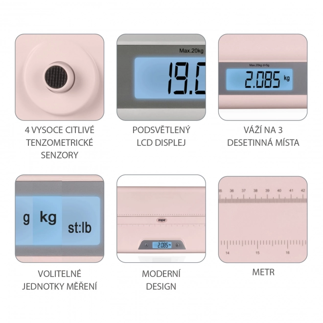 Digitale Babywaage Grau