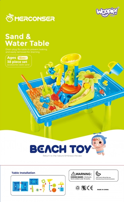 Stabiler Wasser- und Sandtisch für Kinder