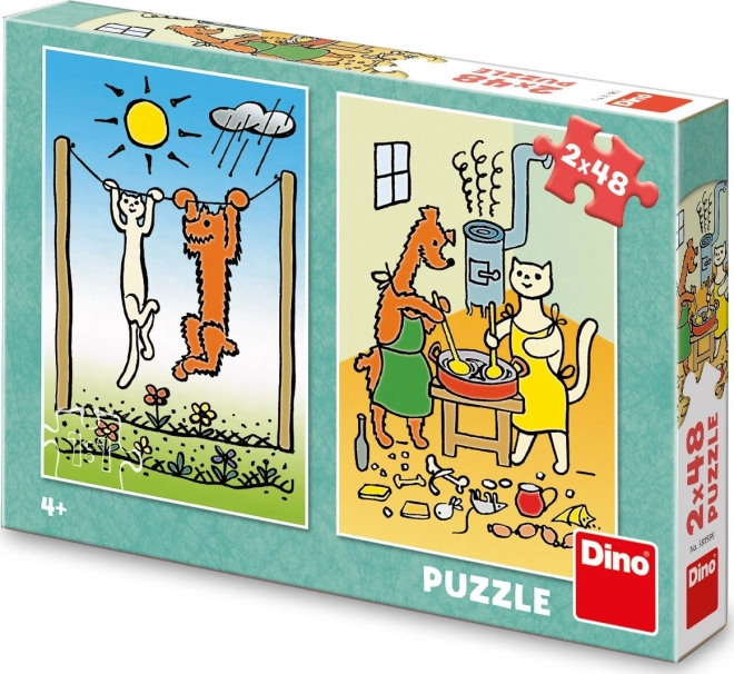 Puzzle Krtek Freude 2x48 Teile