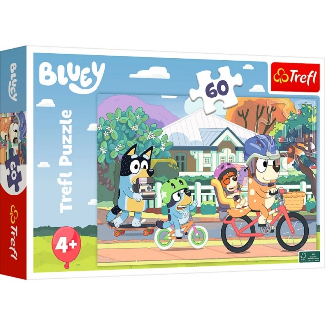 Puzzle 60 Teile Fröhlicher Bluey