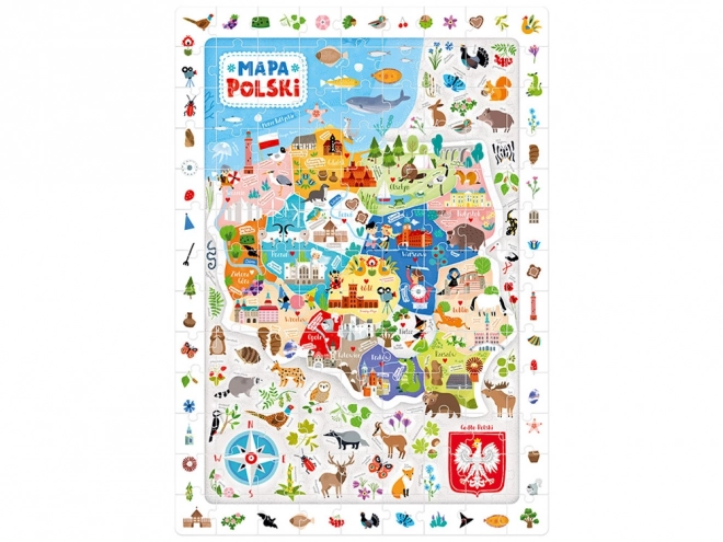 Puzzle Mapa von Polen 100 Teile