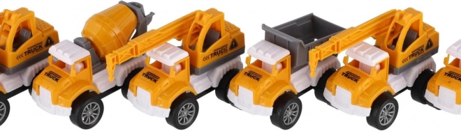 Mini-Baufahrzeuge 6 Stk. mit Antrieb