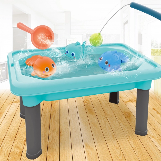 Wasserspielzeug Tisch 3 in 1 mit Angelspiel