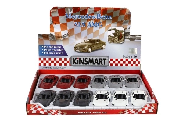 Modellauto Mercedes-Benz SLS AMG 13cm mit Rückzug
