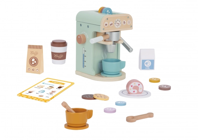 Woopie Green Holzspielküche Barista-Set für Kinder