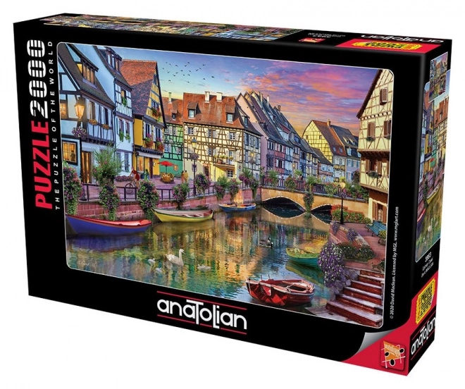 Puzzle Kanal von Colmar Frankreich 2000 Teile