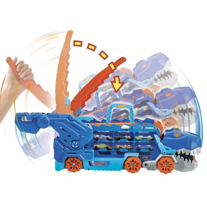 Hot Wheels T-Rex Mega Transporter Set