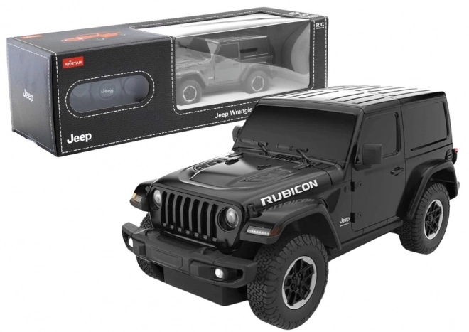 Ferngesteuertes Jeep Wrangler JL Rubicon Auto 1:24 Schwarz