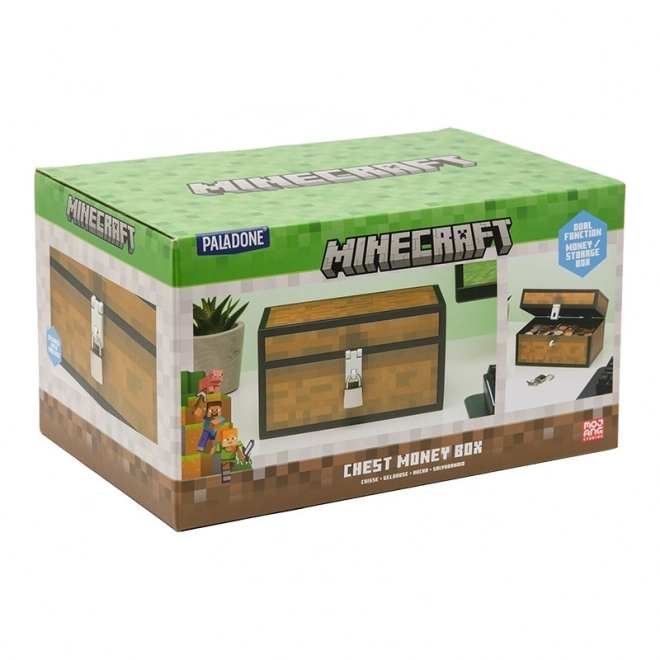 Sparschwein im Truhenstil von Minecraft