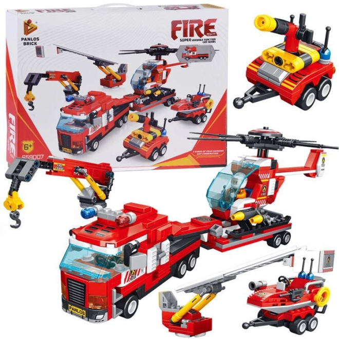 Feuerwehr-Hubschrauber-Konstruktionsset