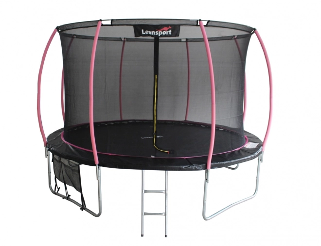 Trampolin LEAN Sport Max 14ft Schwarz-Pink