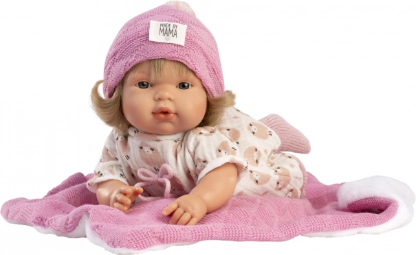 Llorens Lola realistische Puppe mit Geräuschen und weichem Stoffkörper 38 cm
