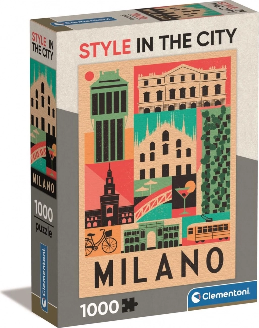 Clementoni Puzzle Style in der City: Mailand 1000 Teile