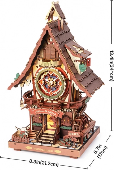 3D Mechanisches Puzzle Kuckucksuhr
