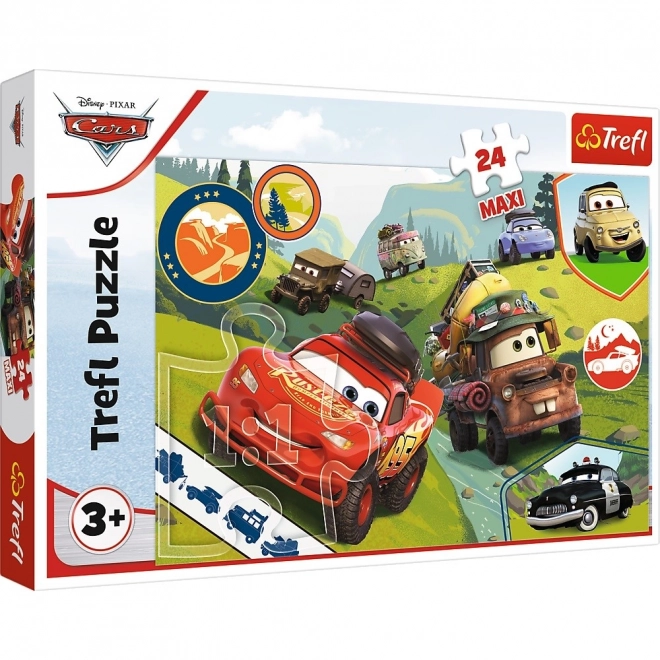 Puzzle 24 Maxi Lustige Autos Disney Cars 3