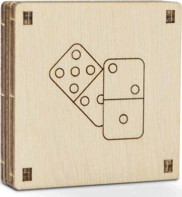 Holz 3D-Puzzle - Domino-Spiel aus Holz