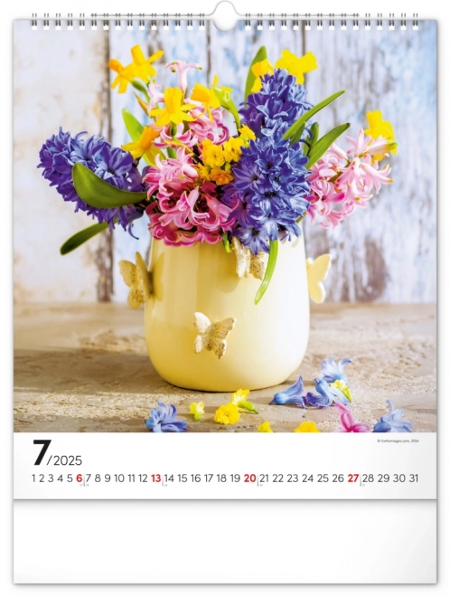 Notique Wandkalender Blumen 2025