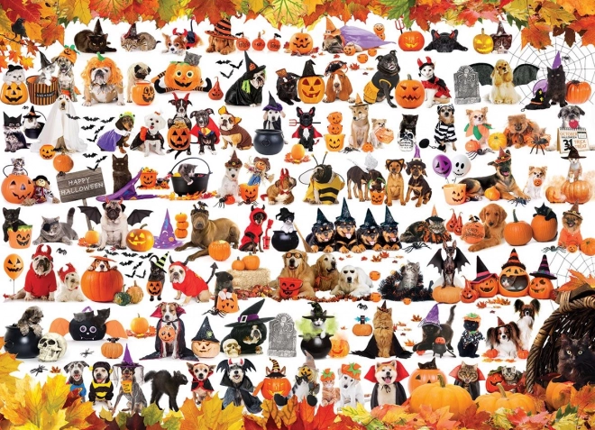 Puzzle Halloween-Tiere 1000 Teile