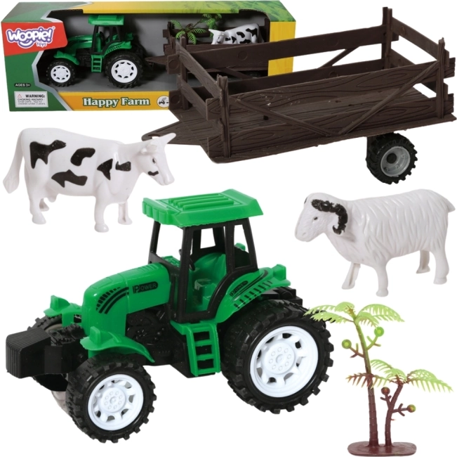 Traktor mit Anhänger und Tieren von Woopie