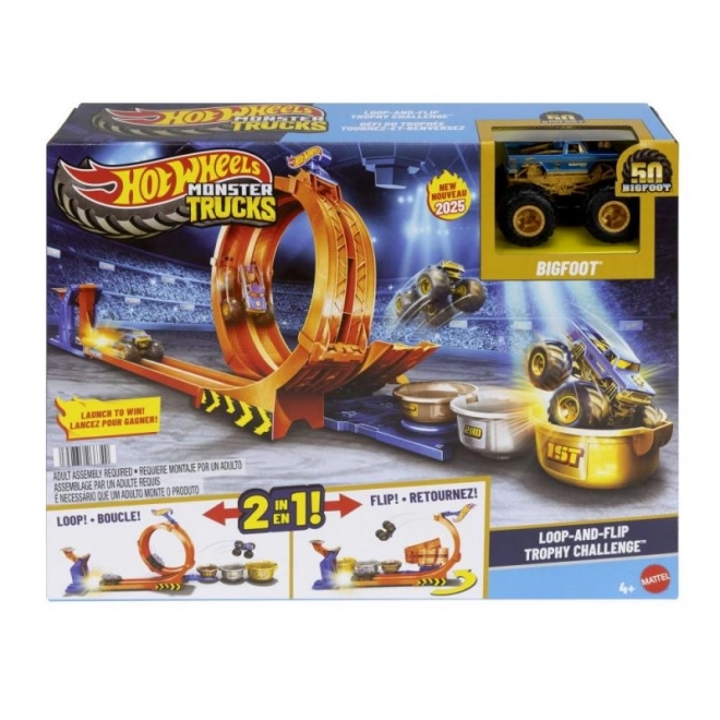 Hot Wheels Monster Trucks Looping-Strecke mit Bigfoot