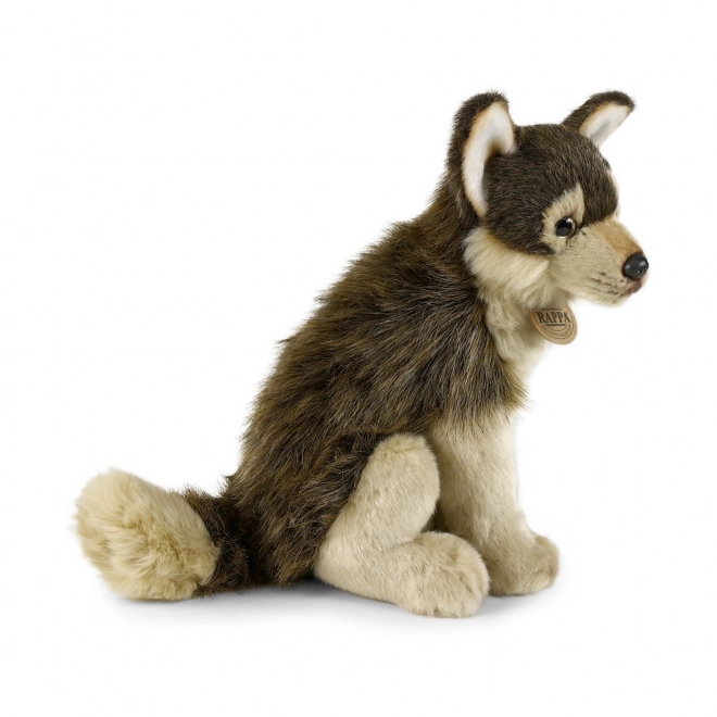 Eco-Freundlicher Sitzender Plüschwolf 28 cm