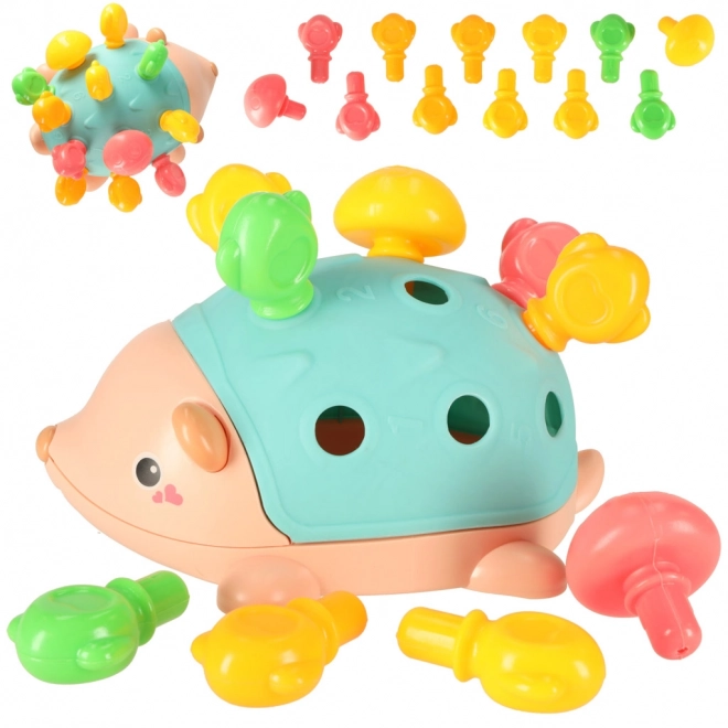 Sensory-Spielzeug Igel Montessori Blau