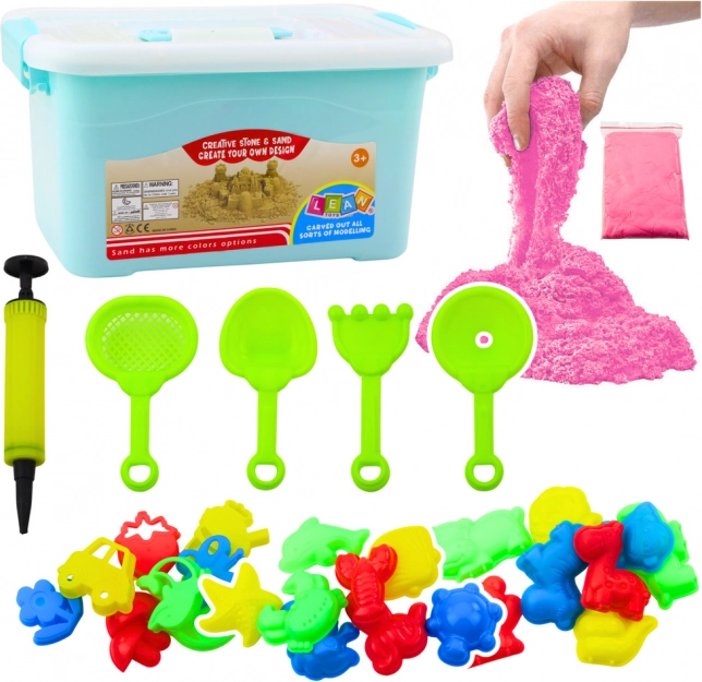 Set Magischer Sand Rosa 3kg mit Zubehör