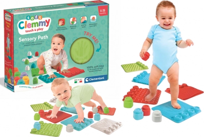 Clementoni Soft Clemmy sensorische Matten mit Bausteinen