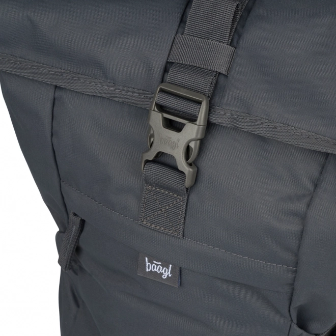 Baagl Rolltop-Rucksack Grau