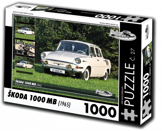 Retro Autos Puzzle Škoda 1000 MB 1965 - 1000 Teile