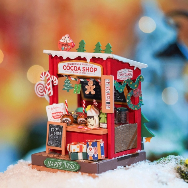 Miniatur Weihnachtsstand Kakao