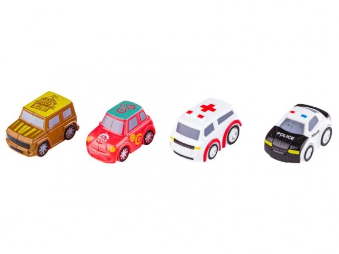 Woopie Parkgarage mit Interaktivem Lenkrad und 4 Autos