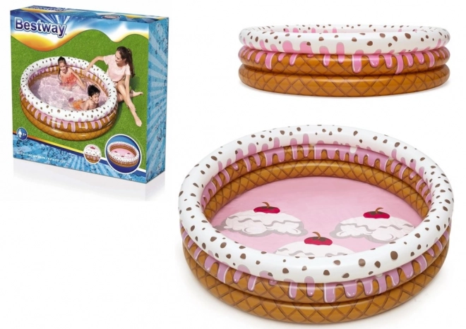 Aufblasbarer Eiscreme-Pool 1,60 m x 38 cm