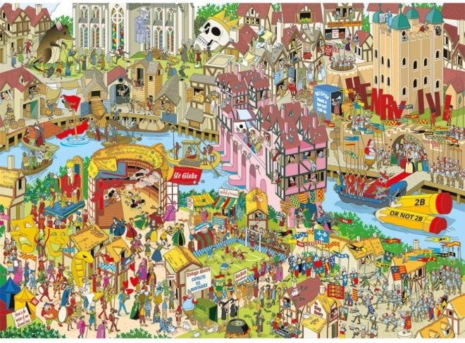 Gibsons Jokesaws Puzzle: Shakespeare Shuffle 1000 Teile